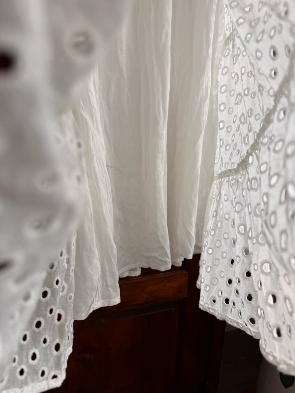 Petal & Pup White Keshi Eyelet Tiered Dress - Picture 4 of 7